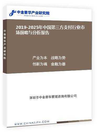 2019-2025年中國第三方支付行業(yè)市場前瞻與分析報告