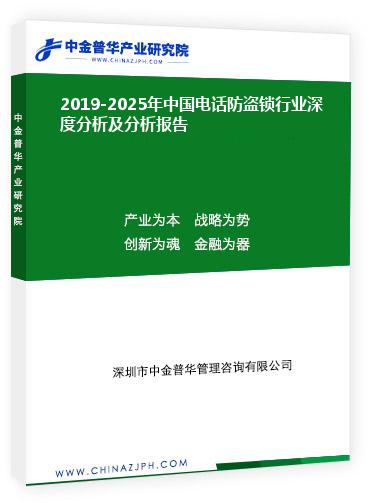 2019-2025年中國電話防盜鎖行業(yè)深度分析及分析報(bào)告