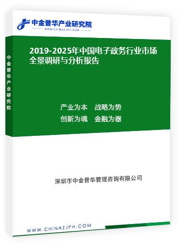 2019-2025年中國(guó)電子政務(wù)行業(yè)市場(chǎng)全景調(diào)研與分析報(bào)告