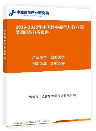 2019-2025年中國(guó)補(bǔ)中益氣丸行業(yè)深度調(diào)研及分析報(bào)告