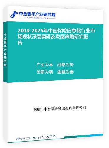 2019-2025年中國保險信息化行業(yè)市場現(xiàn)狀深度調(diào)研及發(fā)展策略研究報告