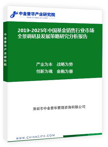 2019-2025年中國(guó)基金銷售行業(yè)市場(chǎng)全景調(diào)研及發(fā)展策略研究分析報(bào)告