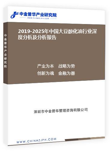 2019-2025年中國大豆酸化油行業(yè)深度分析及分析報告