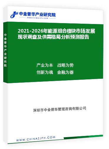 2021-2026年能源組合模塊市場發(fā)展現(xiàn)狀調(diào)查及供需格局分析預(yù)測報告