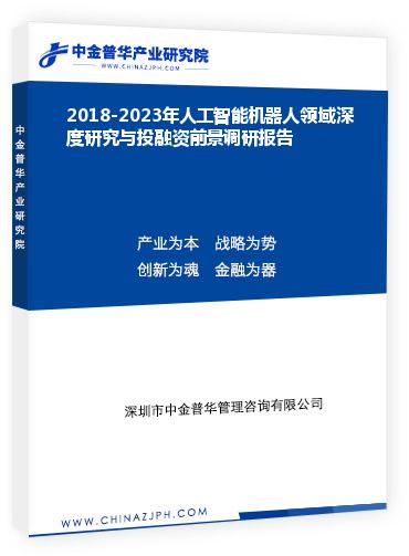 2018-2023年人工智能機器人領(lǐng)域深度研究與投融資前景調(diào)研報告