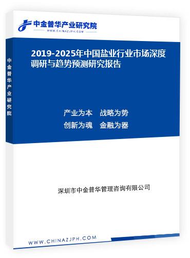 2019-2025年中國鹽業(yè)行業(yè)市場深度調(diào)研與趨勢預(yù)測研究報(bào)告